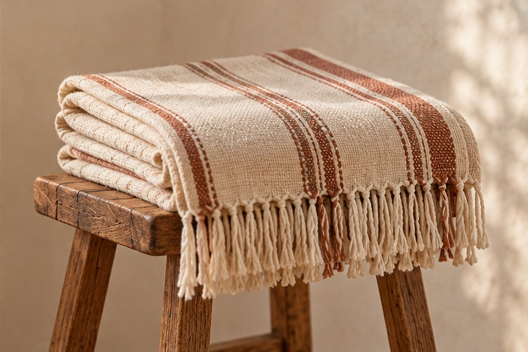 Heirloom Linen Throw